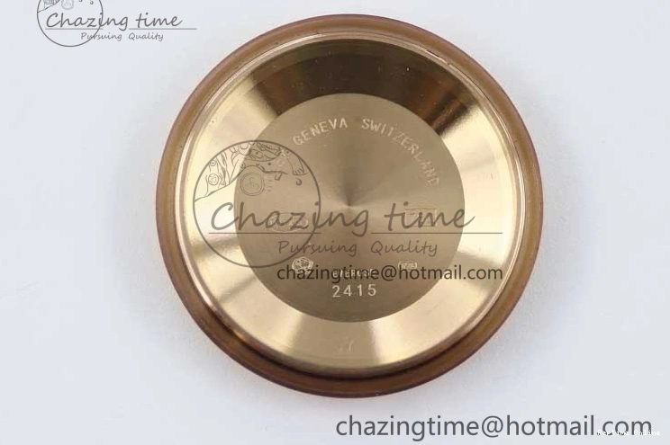 0419 Day Date 40mm RG 904L Steel TWF 1:1 Best Edition Black Crystal Dial on RG Bracelet A MoistureWicking 2349